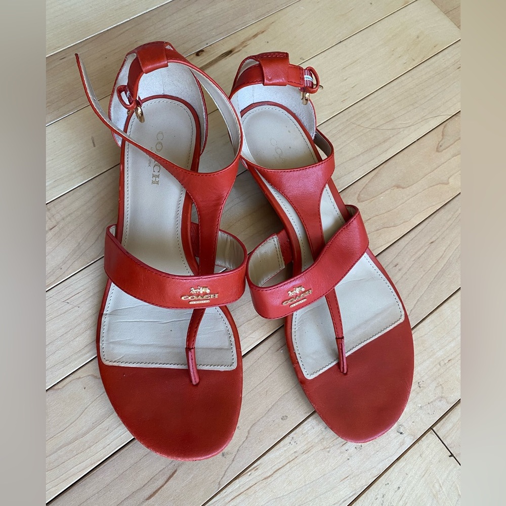 Red Coach Sandals - 7